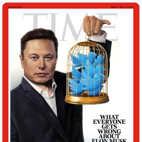 Elon Musk appears on the Cover of Times Magazine