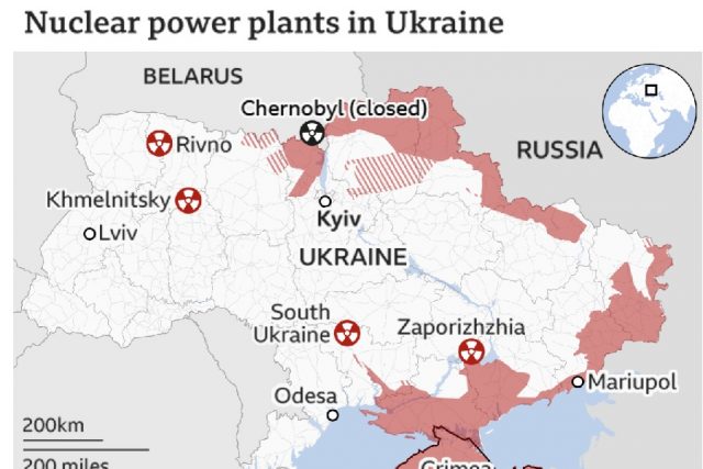 Russia attacks a Ukraine nuclear Plant