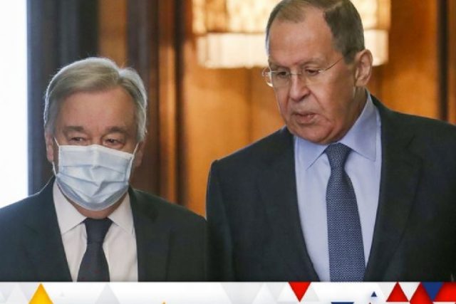 U.N. Secretary General is in Moscow to convince Putin to stop war in Ukraine