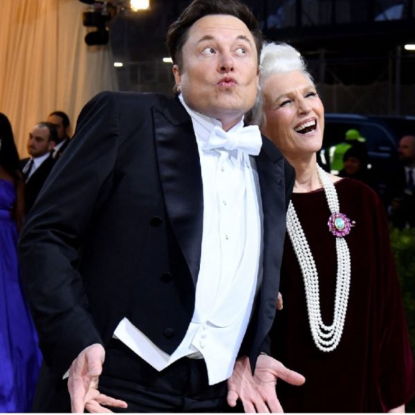 Elon Musk attends Met Gala red carpet with his mother