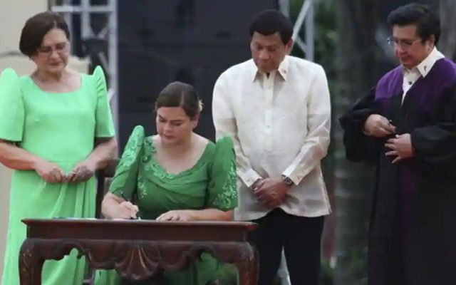 Rodrigo Duterte’s daughter sworn as new Vice President in Philippines