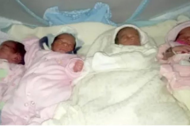 Man and wife with 5 kids ‘disappointed’ as wife on contraceptives gives birth to a quadruplet