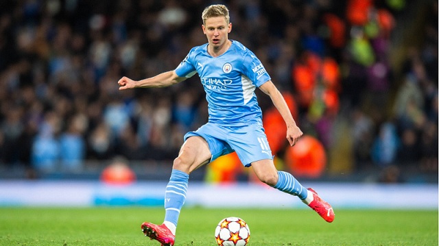 Man City signs a £32 million deal with Arsenal for Oleksandr Zinchenko