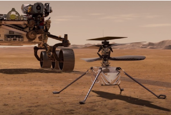 perseverance rover and the Helicopter
