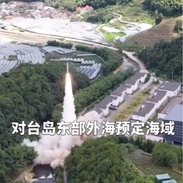 China fires long-range missiles towards Taiwan