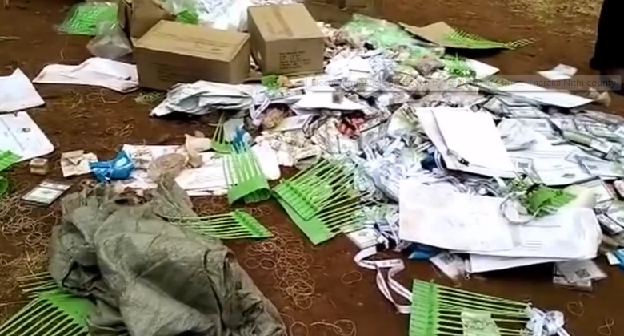 IEBC materials destroyed by members of the public in Chuka