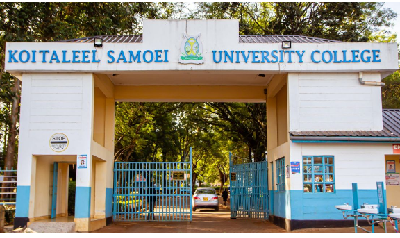 Koitalel Samoei University College gate, Mosoriot