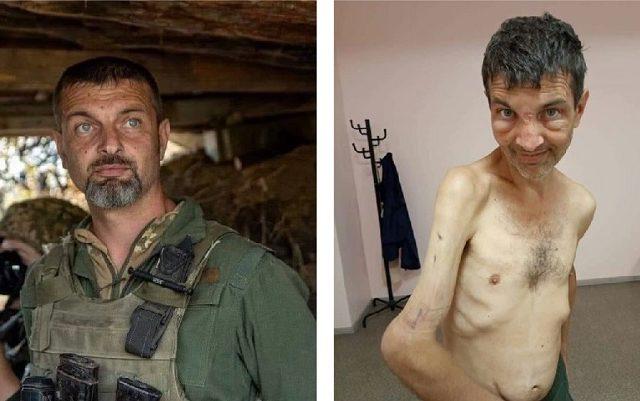 Shocking photos of Ukrainian soldier held in Russian captivity for four months (photos)