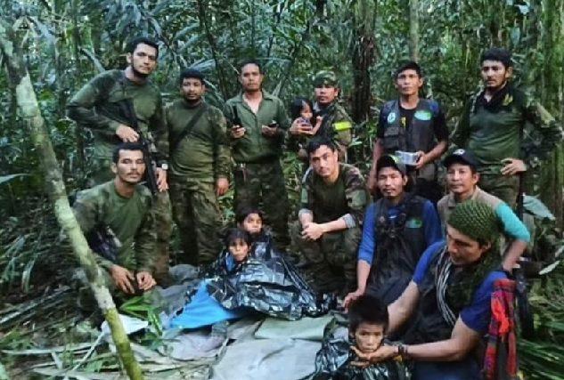 Missing children found in the Colombia’s Amazon jungle after they survived a plane crash