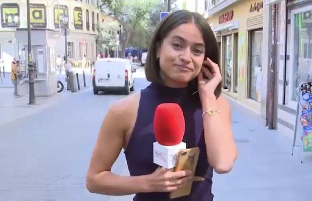 Man arrested after touching a Spanish reporter on the ass during live coverage