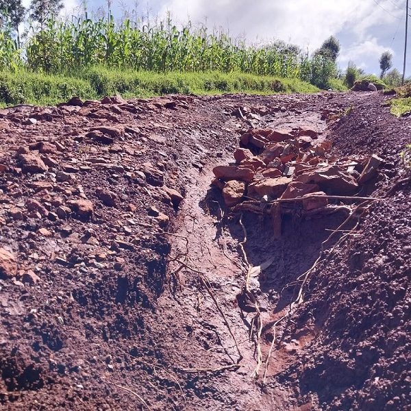 Impassable rural roads in Kenya