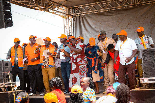 ODM elected members conduct a member recruitment drive at Mamboleo Market Kisumu (photos)