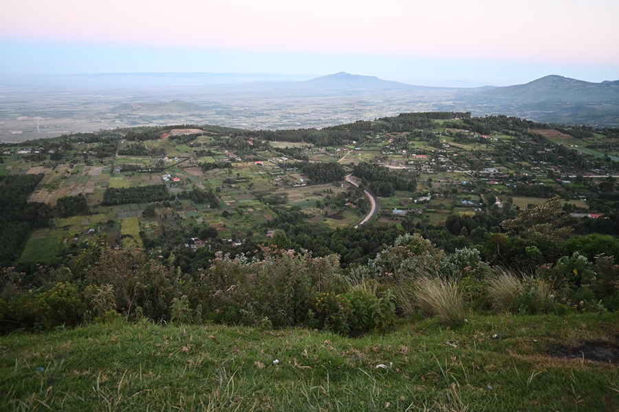 The escarpment as seen from View Point 